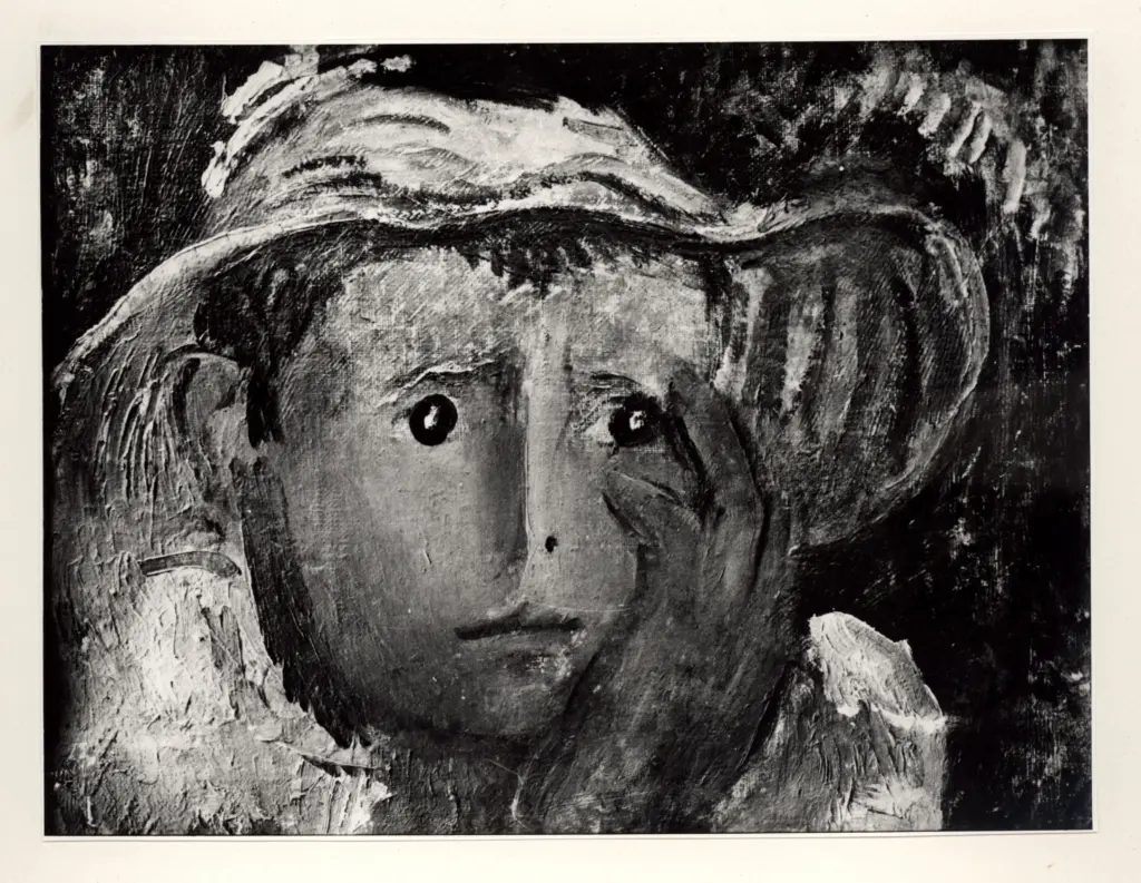 Anonimo , Licini, Osvaldo - sec. XX - Pastorello con la mano sulla guancia , fronte