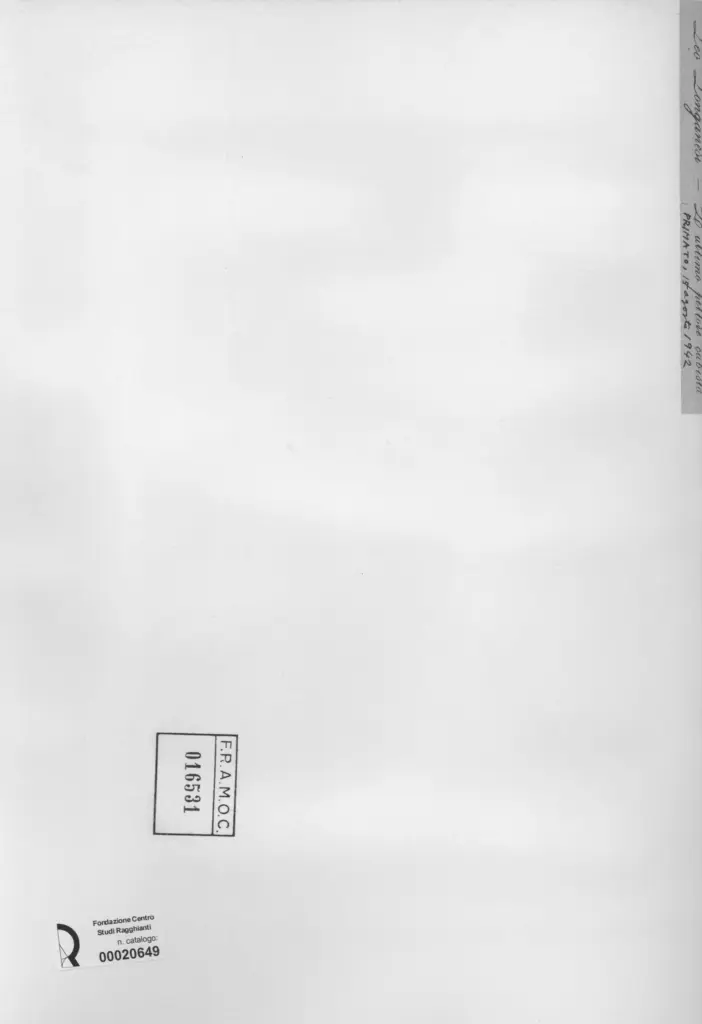 Anonimo, Anonimo , retro