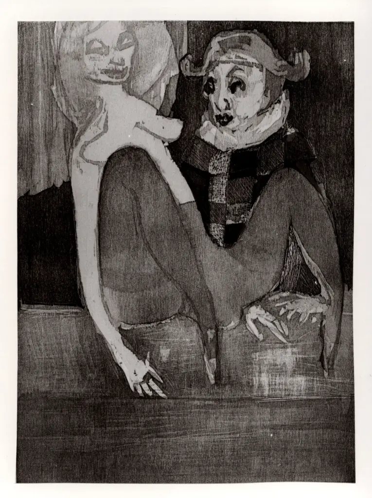 Anonimo , Maccari, Mino - sec. XX - Il collant , fronte