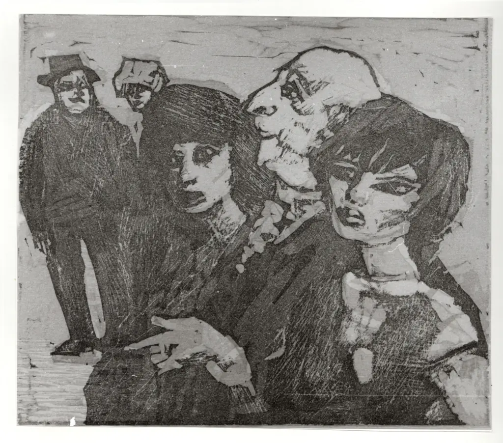 Anonimo , Maccari, Mino - sec. XX - La visita , fronte