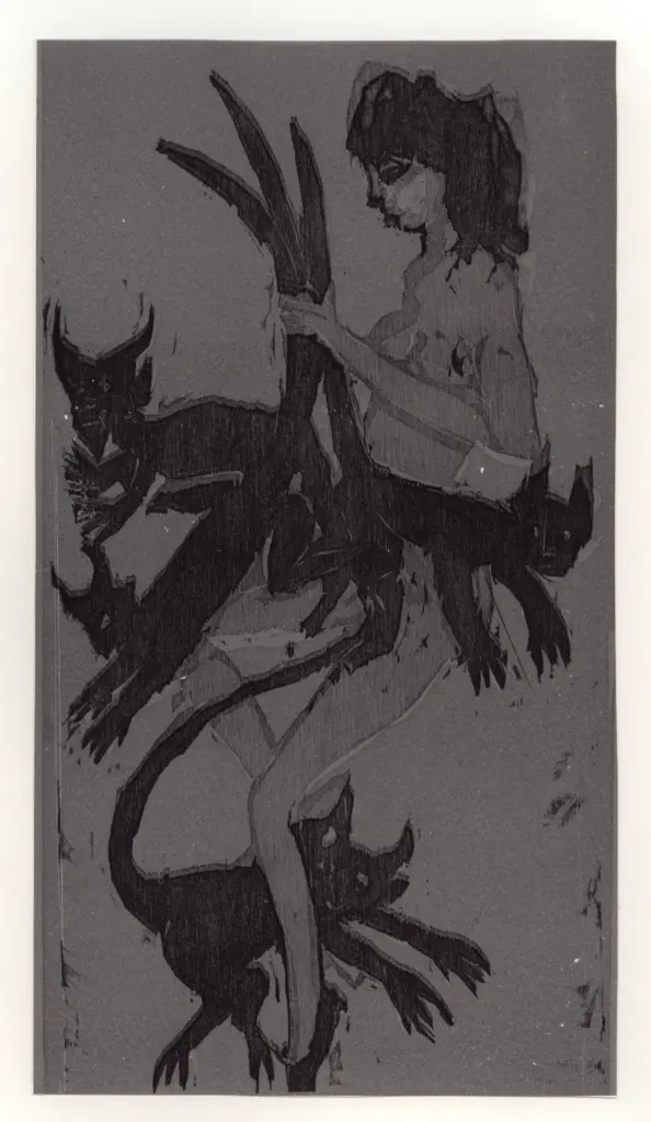 Anonimo , Maccari, Mino - sec. XX - Presi per la coda , fronte