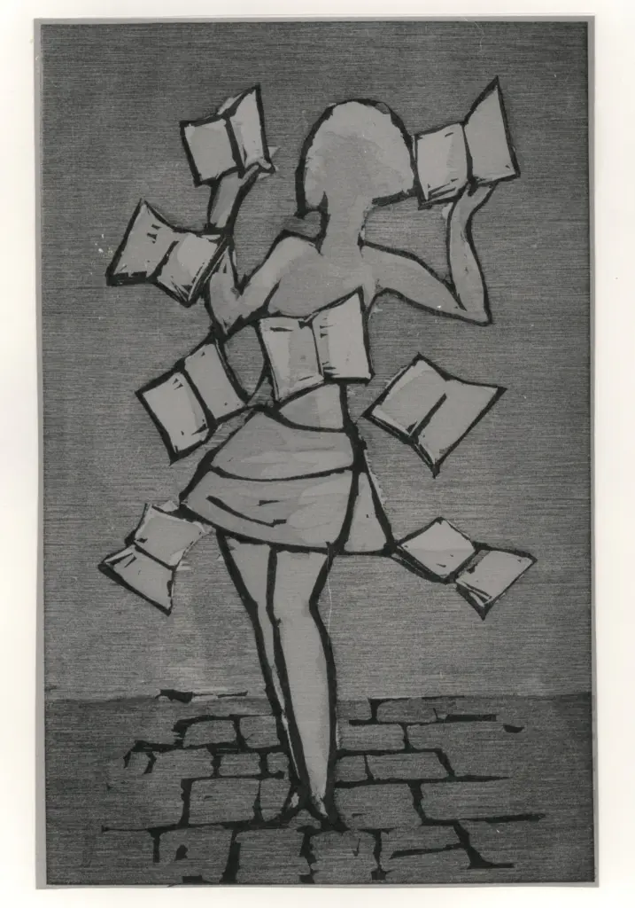 Anonimo , Maccari, Mino - sec. XX - La lettrice , fronte