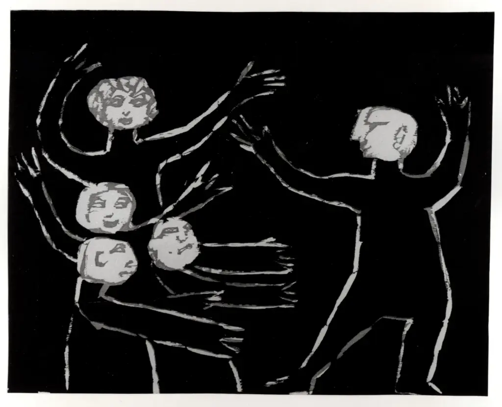 Anonimo , Maccari, Mino - sec. XX - Teatrino , fronte