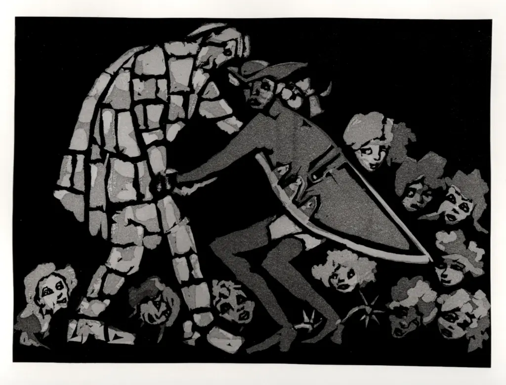 Anonimo , Maccari, Mino - sec. XX - Convitato di pietra , fronte