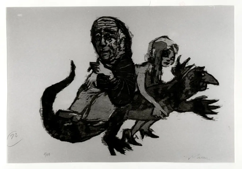 Anonimo , Maccari, Mino - sec. XX - Autoritratto , fronte