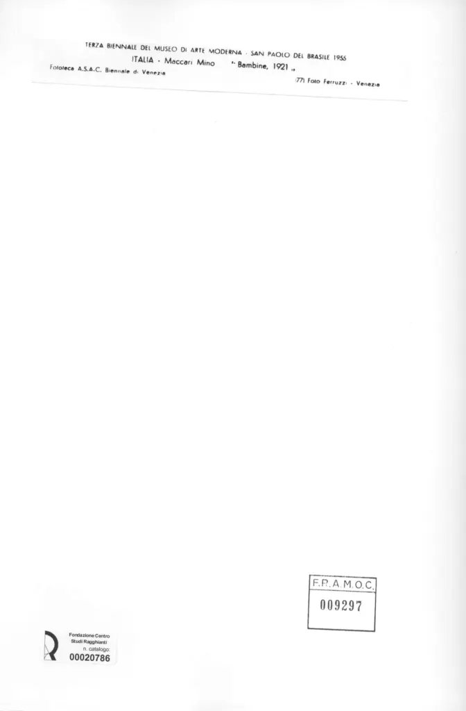 Fotografia Ferruzzi , Maccari, Mino - sec. XX - Bambine , retro