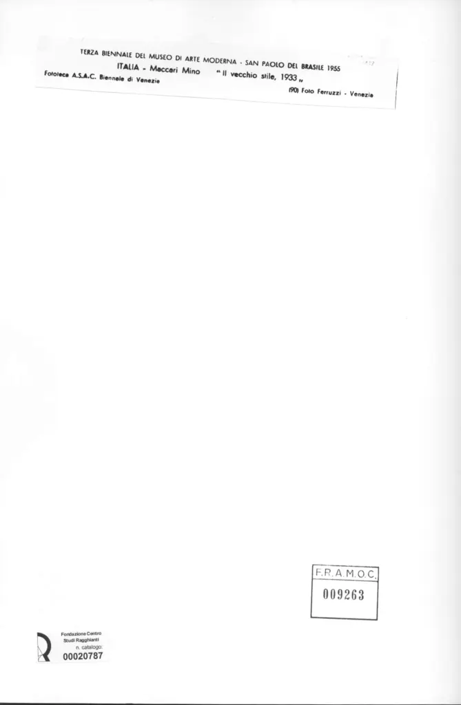 Fotografia Ferruzzi , Maccari, Mino - sec. XX - Il vecchio stile , retro