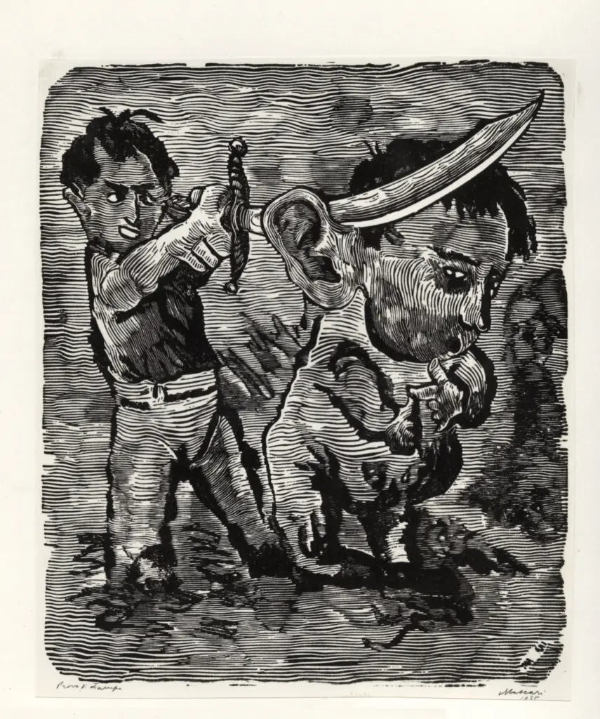 Fotografia Ferruzzi , Maccari, Mino - sec. XX - Non ascoltare , fronte