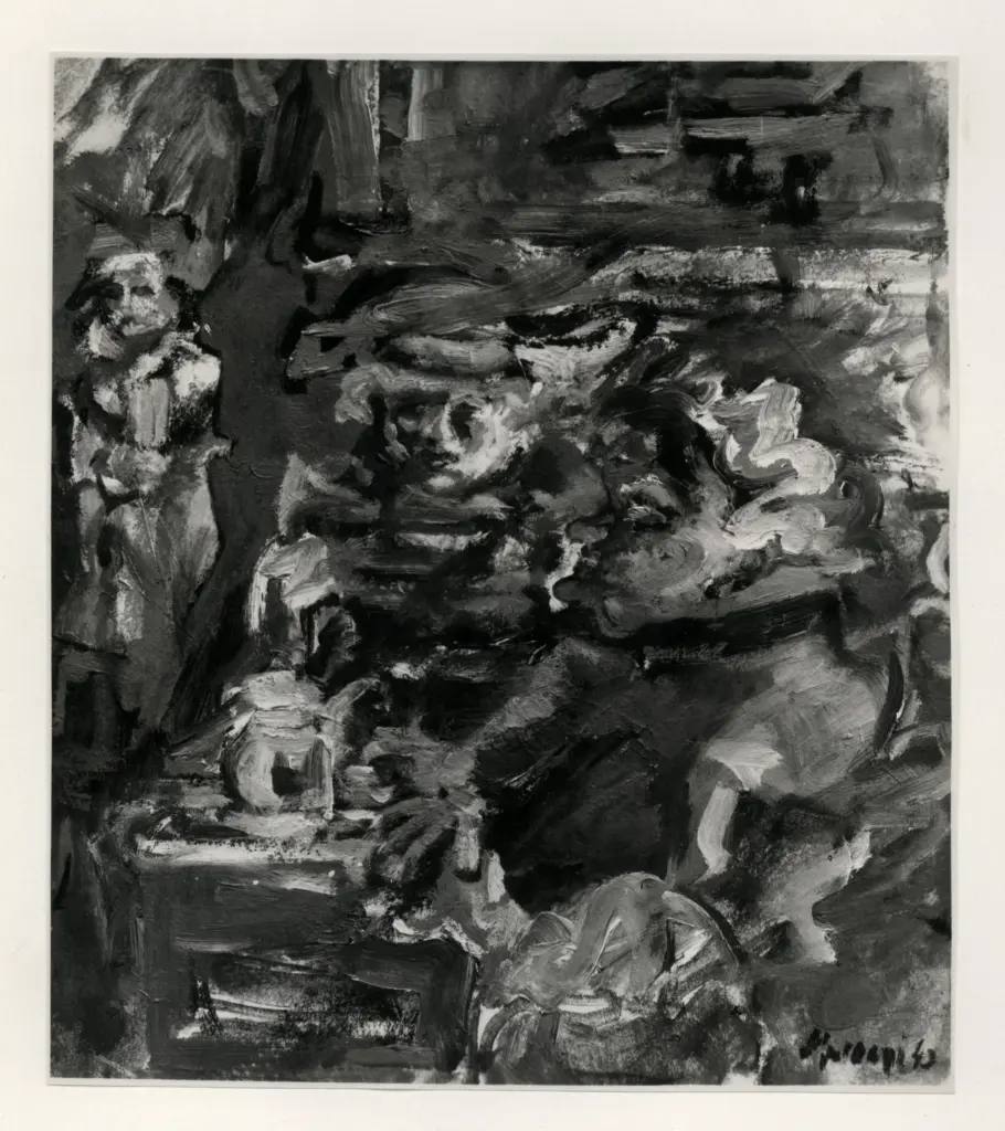 Giacomelli , Maccari, Mino - sec. XX - Caff&egrave; , fronte