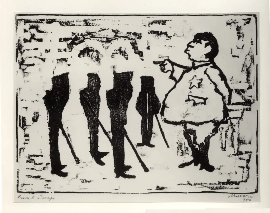 Fotografia Ferruzzi , Maccari, Mino - sec. XX - Discorso , fronte