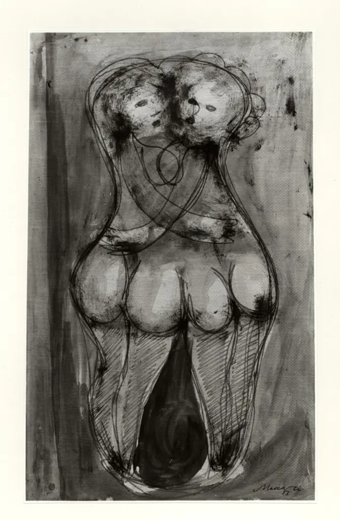 Giacomelli , Maccari, Mino - sec. XX - Disegno , fronte