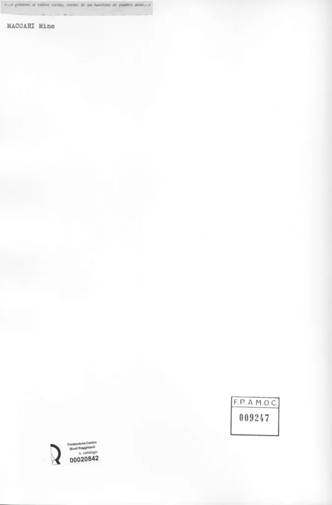 Anonimo, Anonimo , retro