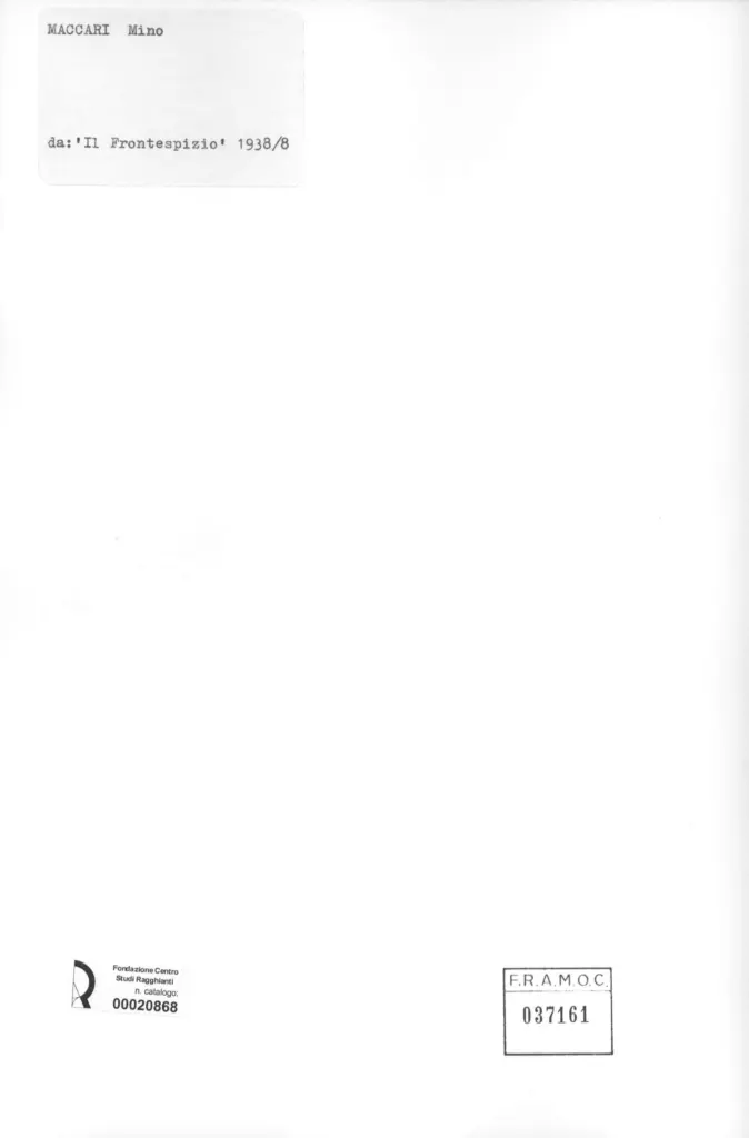 Anonimo, Anonimo , retro