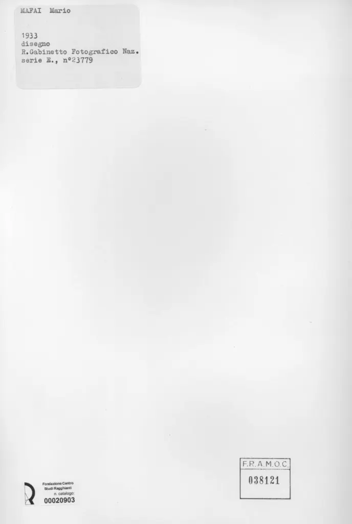 Istituto Centrale per il Catalogo e la Documentazione: Fototeca Nazionale , retro