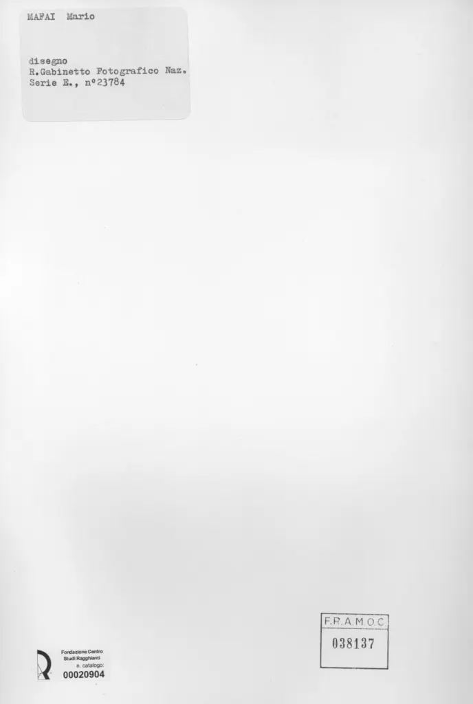 Istituto Centrale per il Catalogo e la Documentazione: Fototeca Nazionale , retro