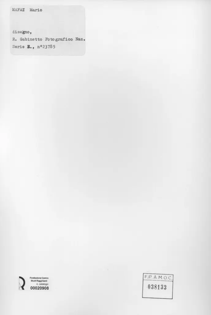 Istituto Centrale per il Catalogo e la Documentazione: Fototeca Nazionale , retro