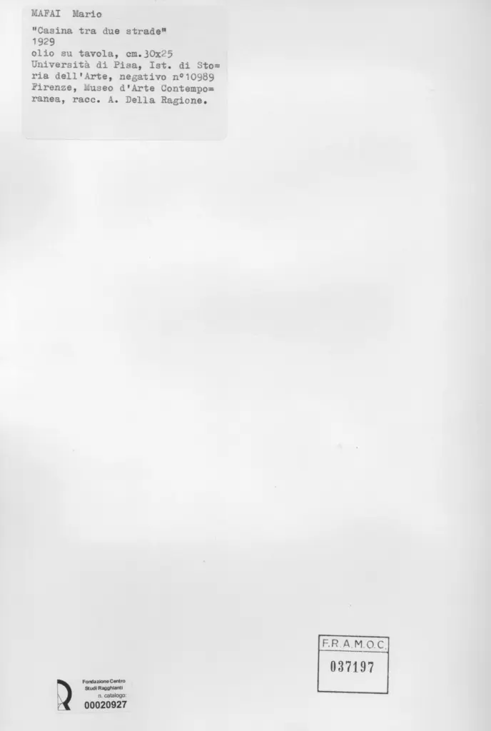 Universit&agrave; di Pisa. Dipartimento di Storia delle Arti&nbsp; , retro