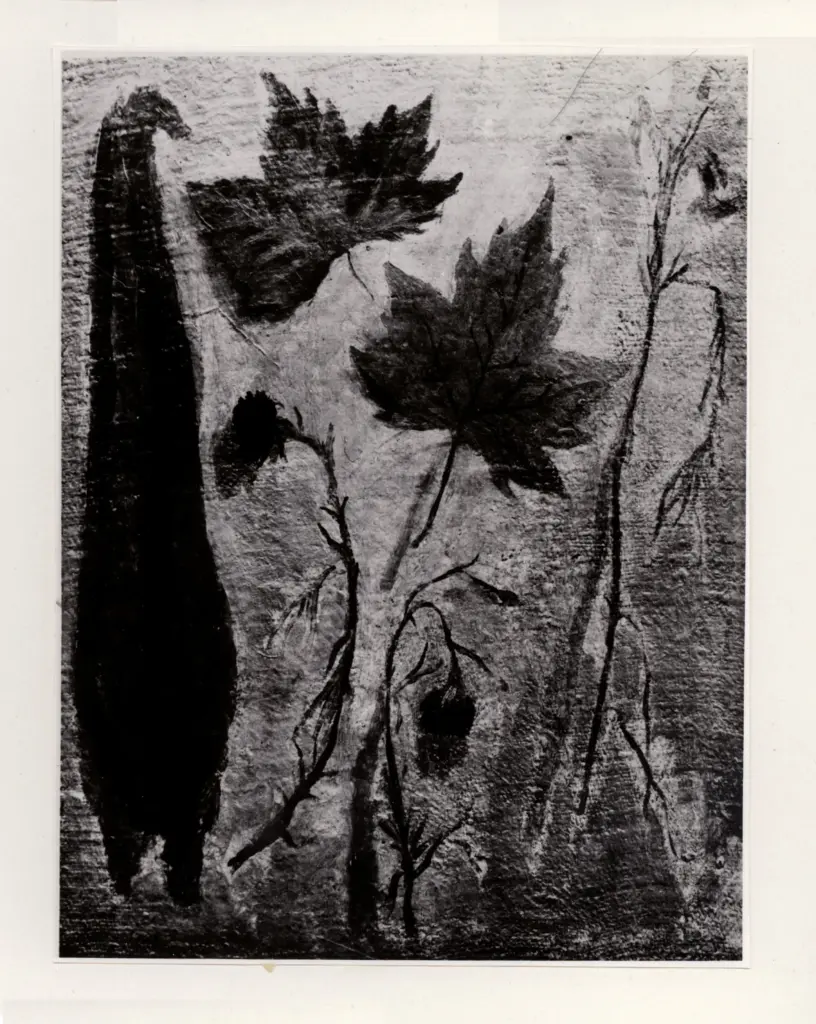 Anonimo , Mafai, Mario - sec. XX - Le foglie secche , fronte