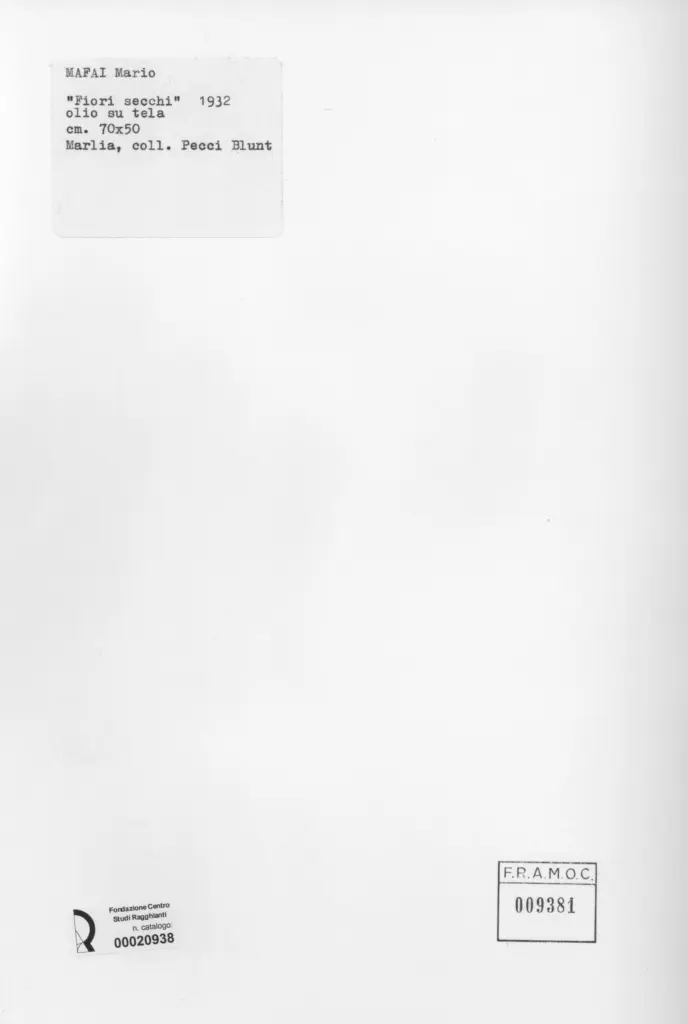 Anonimo , Mafai, Mario - sec. XX - , retro