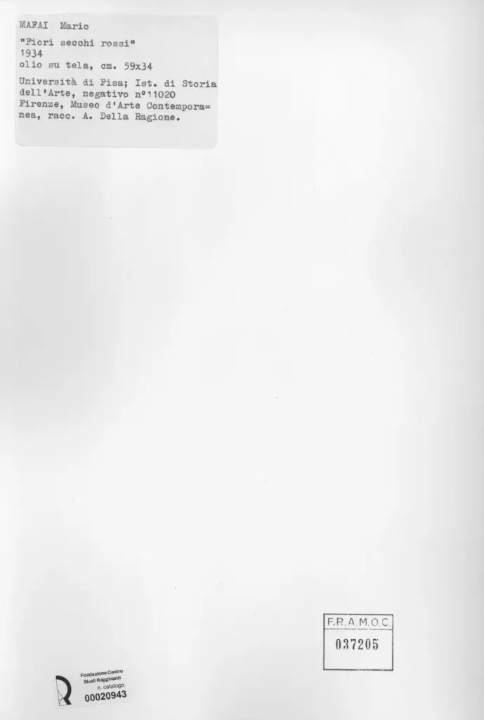 Universit&agrave; di Pisa. Dipartimento di Storia delle Arti&nbsp; , retro