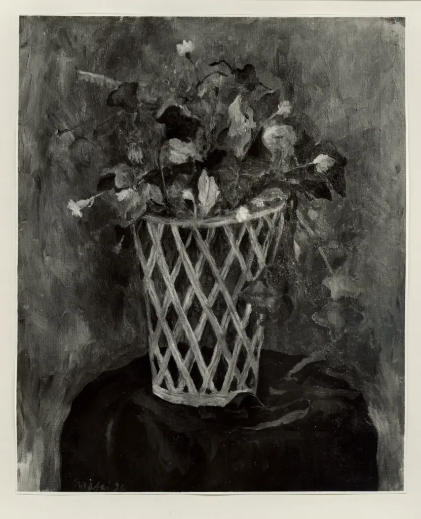 Bacci, Attilio , Mafai, Mario - sec. XX - Fiori nel cestino , fronte