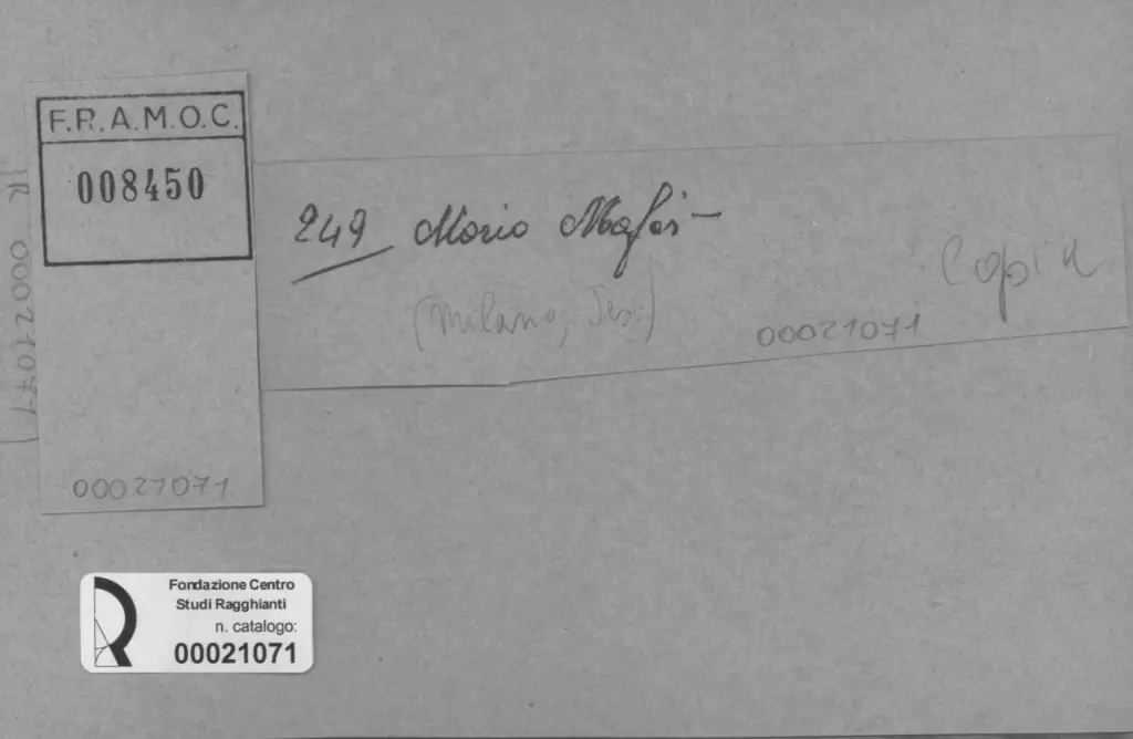 Anonimo, Anonimo , retro