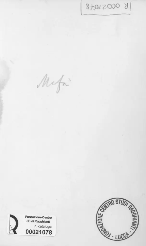 Anonimo, Anonimo , retro