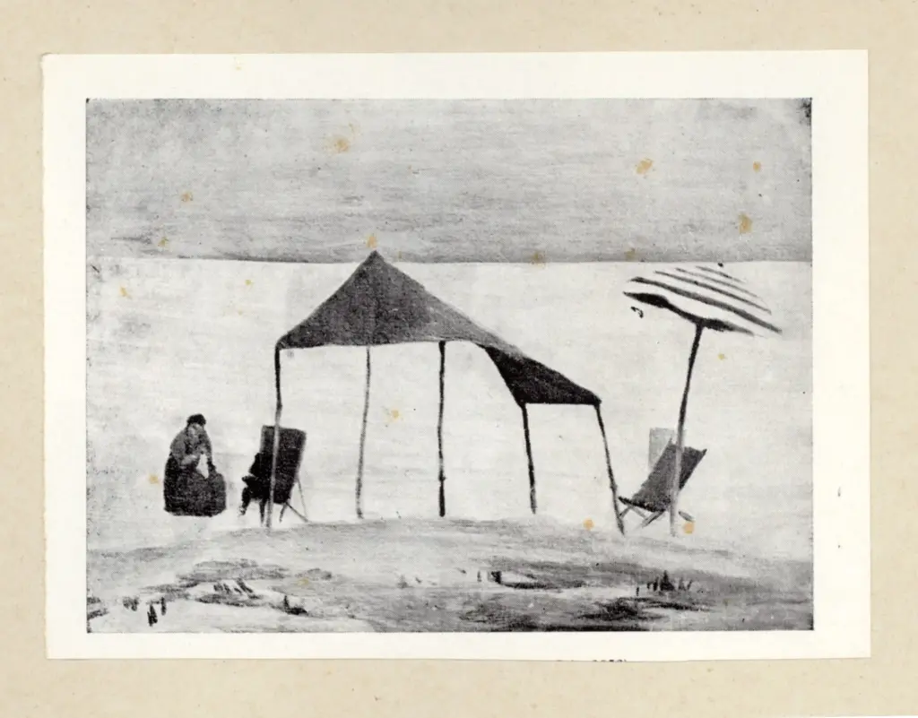 Anonimo , Magliola, Raffaella - sec. XX - Sera sul mare , fronte