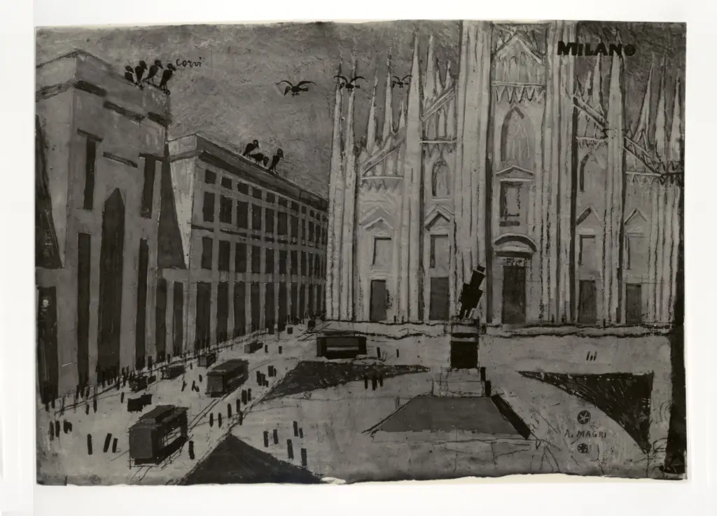 Anonimo , Magri, Alberto - sec. XX - Milano , fronte