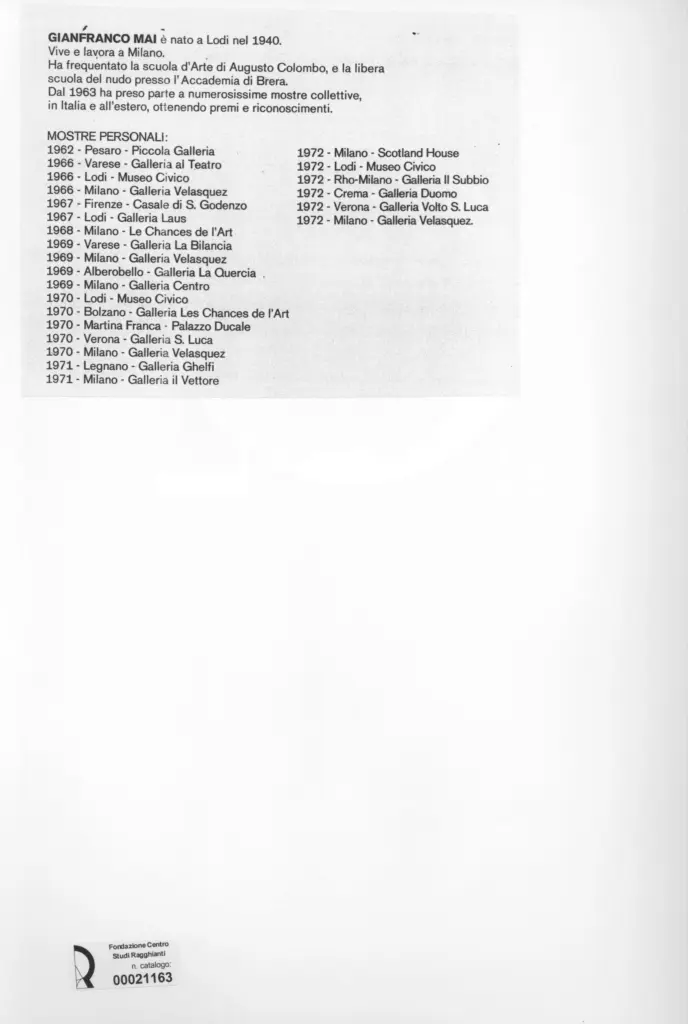 Anonimo , Mai, Gianfranco - sec. XX - Estate in Puglia , retro