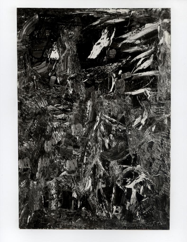 Anonimo , Mandelli, Pompilio - sec. XX - Paesaggio grigio-nero , fronte