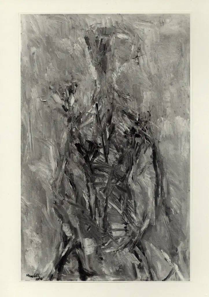 Mandelli, Pompilio , Donna con fiori