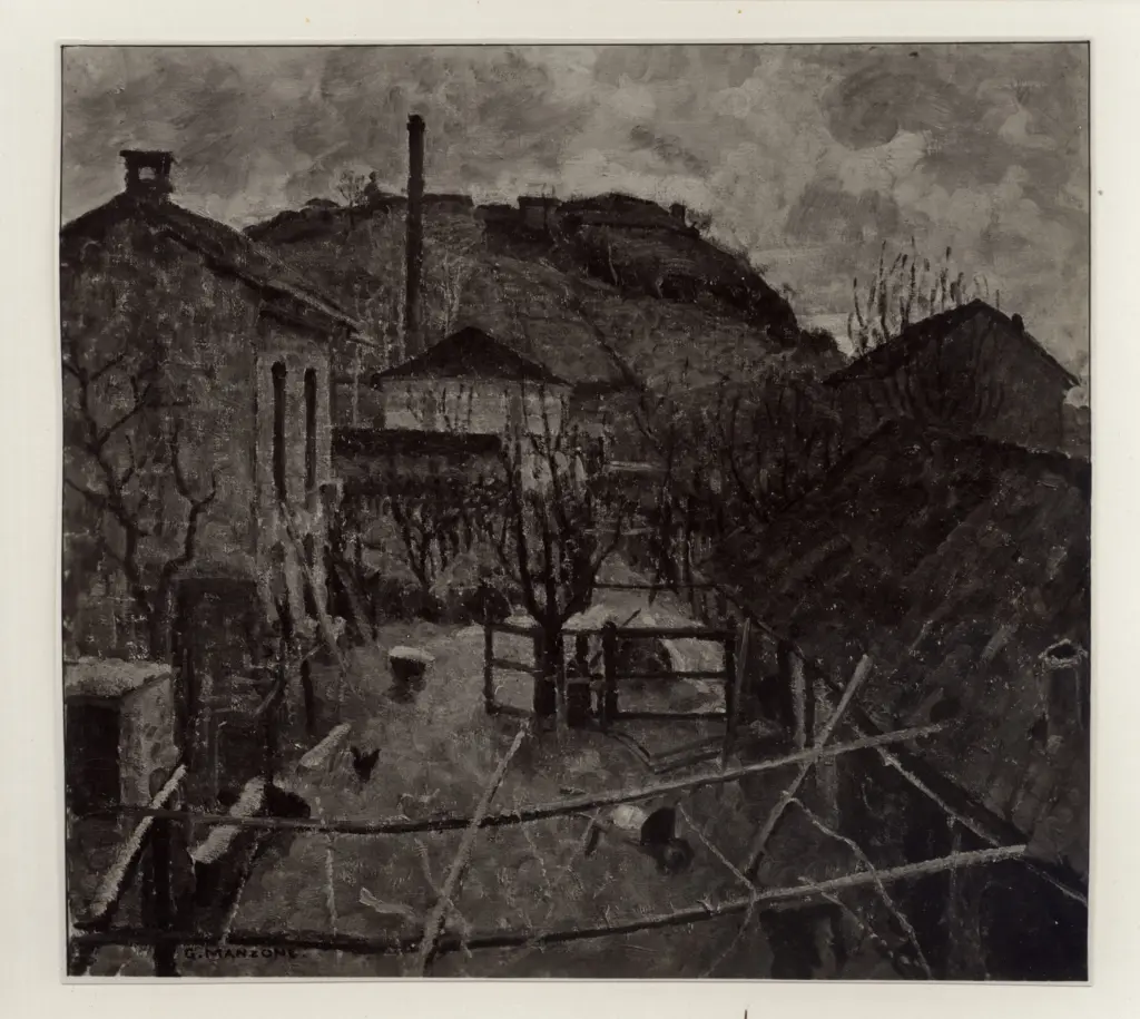 Giacomelli , Manzone, Giuseppe - sec. XX - Rustico , fronte