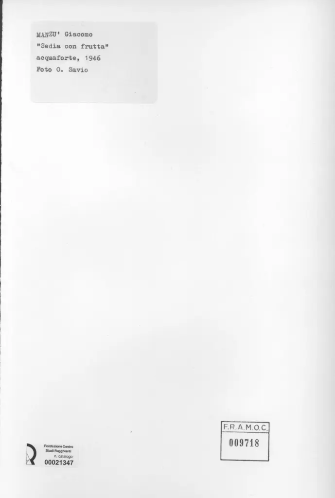 Savio, Oscar , Manz&ugrave;, Giacomo - sec. XX - , retro