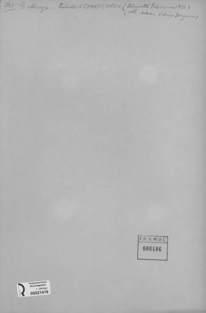 Manz&ugrave;, Giacomo - sec. XX -