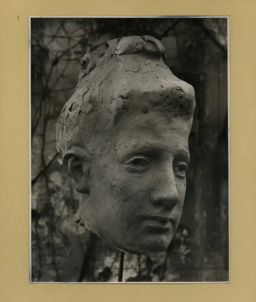 Anonimo , Manz&ugrave;, Giacomo - sec. XX - Testina di donna , fronte