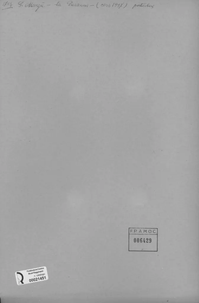 Manz&ugrave;, Giacomo - sec. XX - , retro