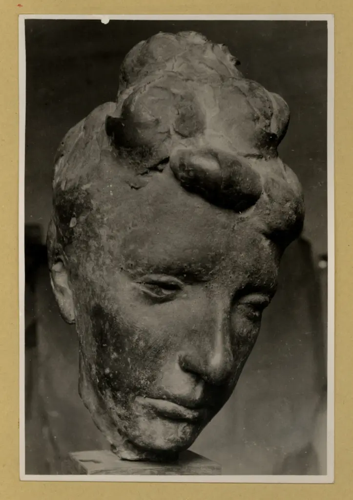 Anonimo , Manz&ugrave;, Giacomo - sec. XX - Ritratto della moglie , fronte