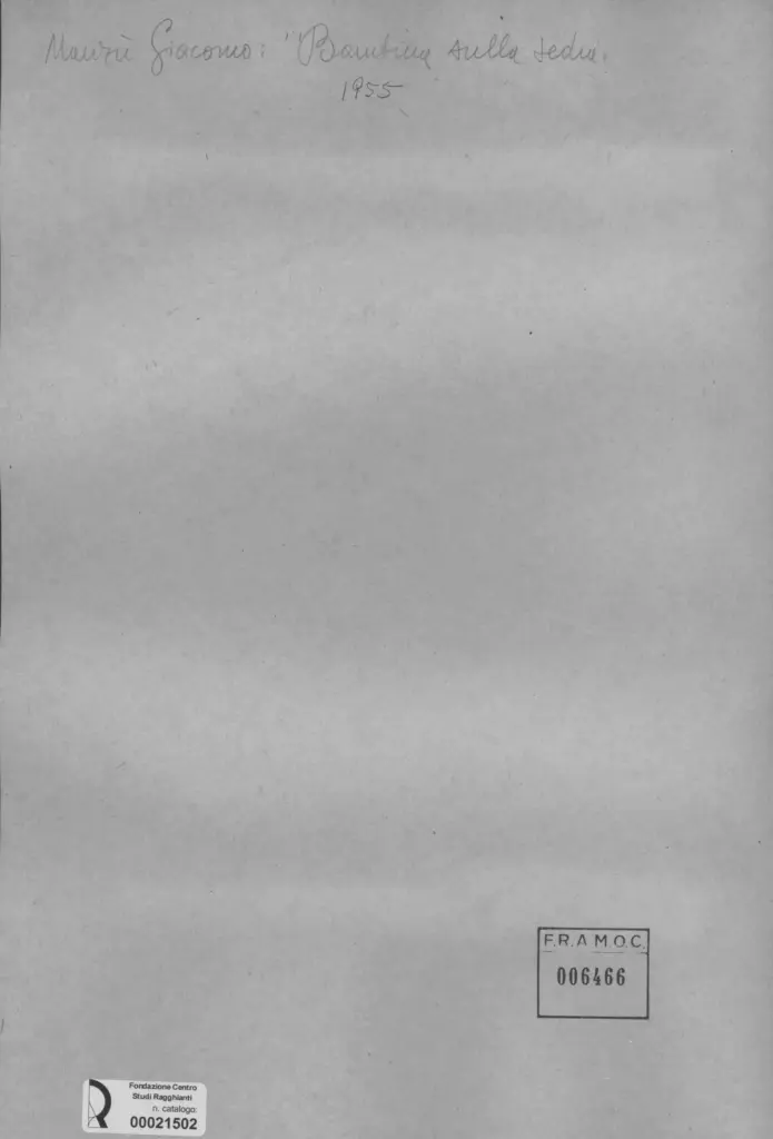 Anonimo, Anonimo , retro