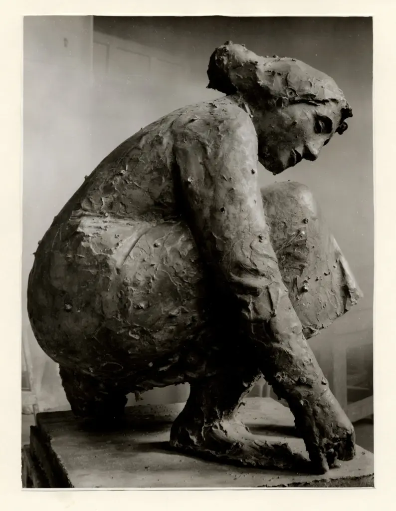 Anonimo , Manz&ugrave;, Giacomo - sec. XX - Ragazza che gioca , fronte