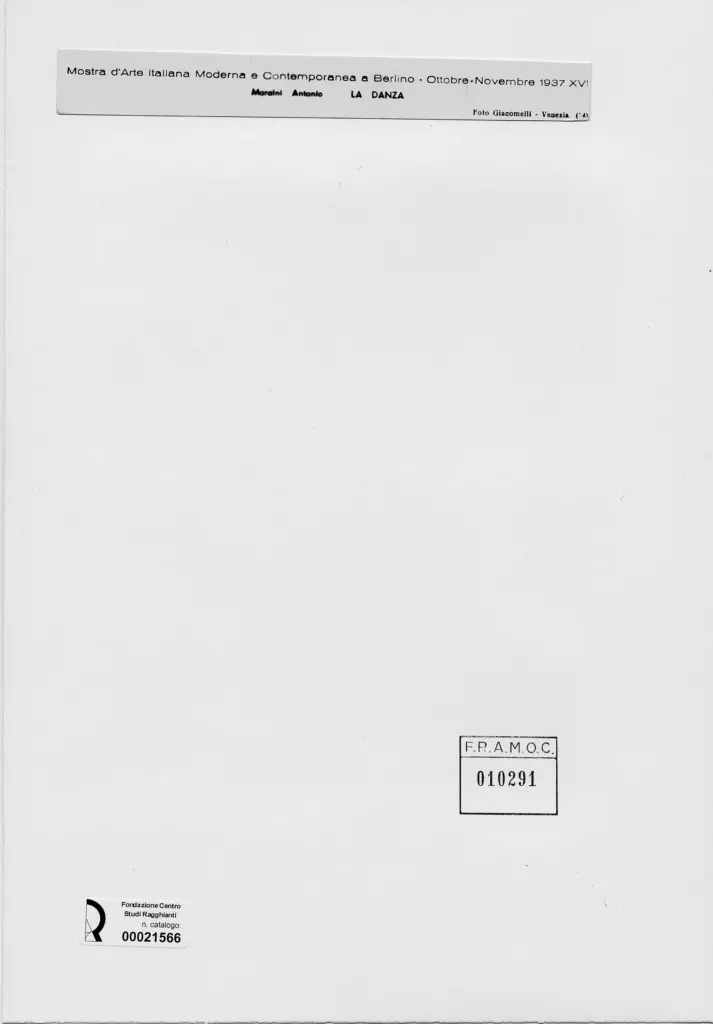 Giacomelli , Maraini, Antonio - sec. XX - La danza , retro