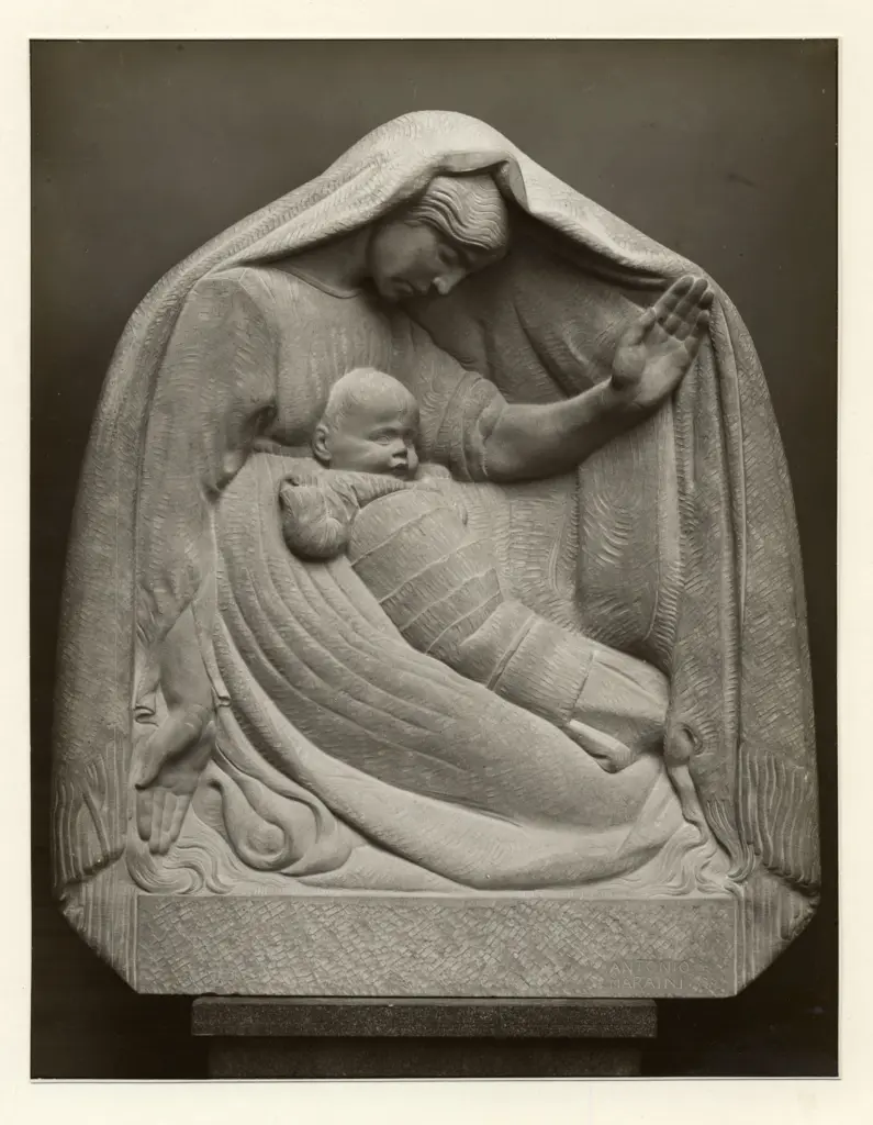 Giacomelli , Maraini, Antonio - sec. XX - Maternit&agrave; , fronte