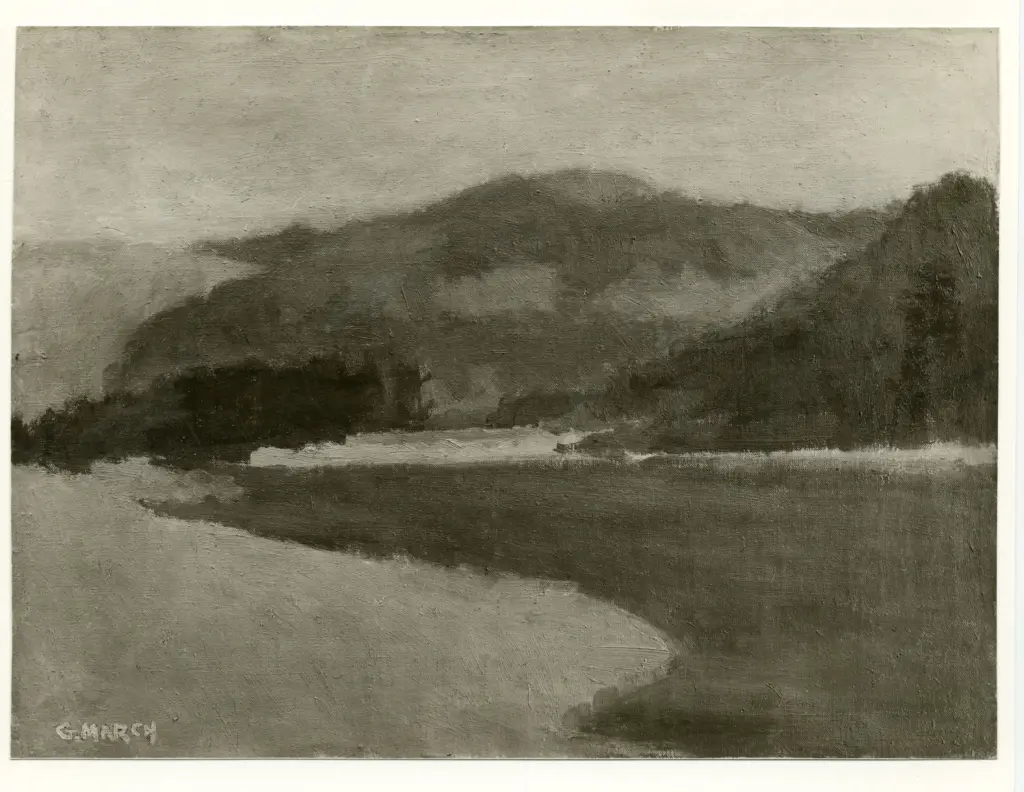 Marchi, Giovanni , Paesaggio sull'Arno -