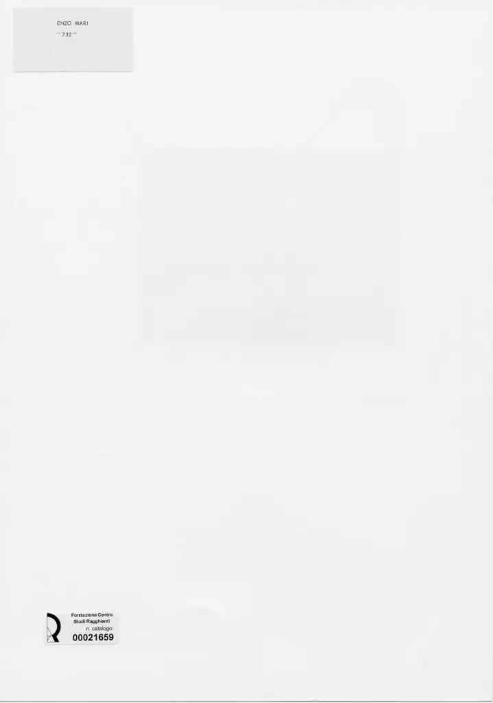 Anonimo , Mari, Enzo - sec. XX - 732 , retro