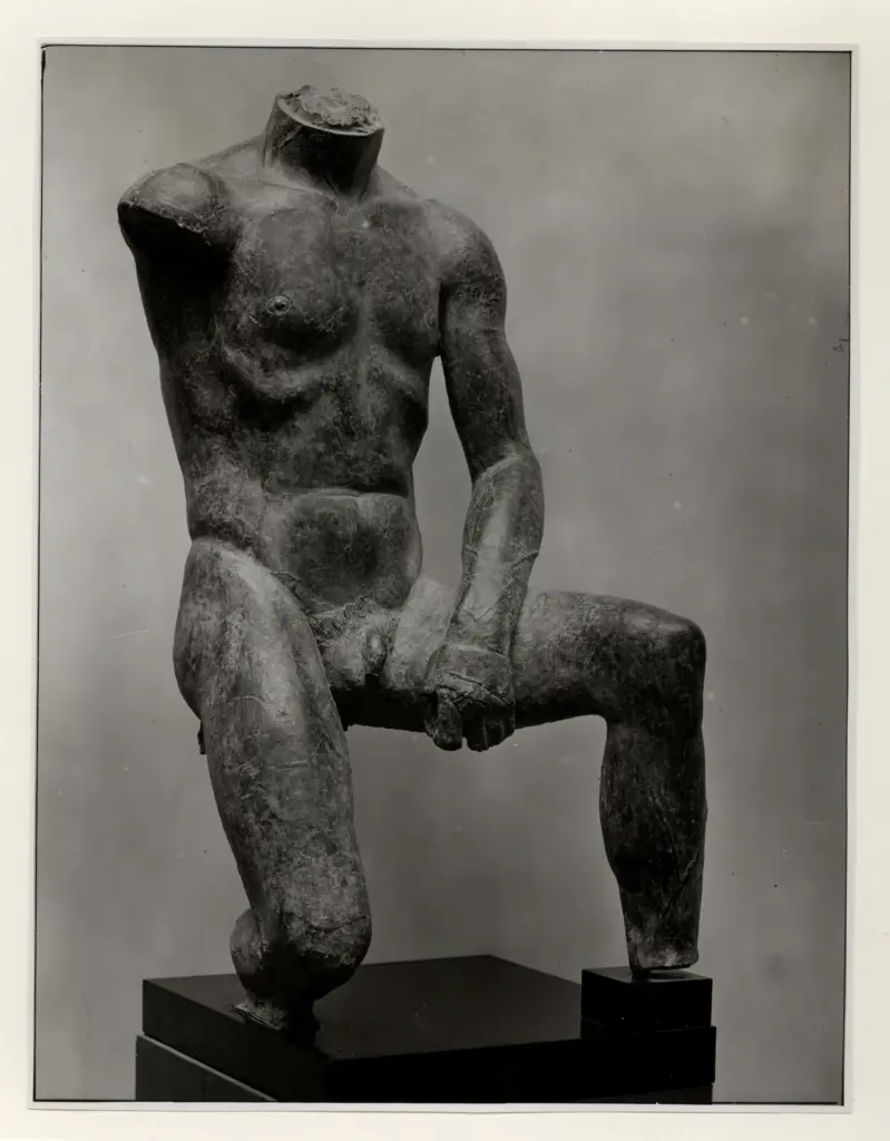 Giacomelli , Marini, Marino - sec. XX - Pugile (frammento) , fronte