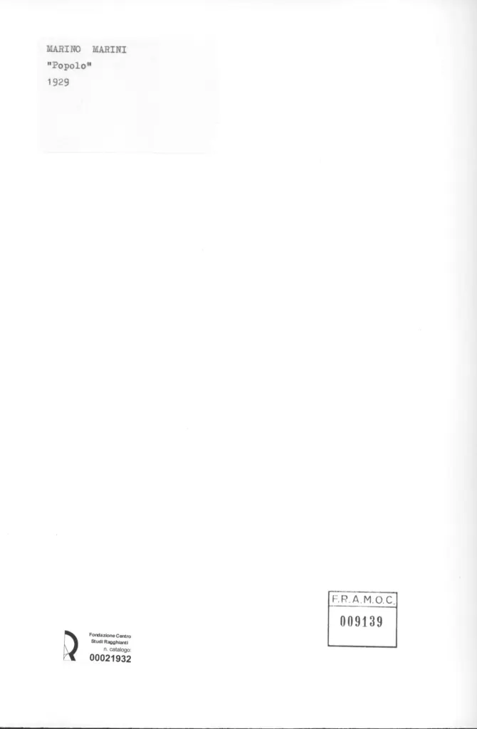 Anonimo, Anonimo , retro