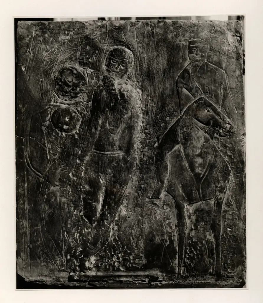 Anonimo , Marini, Marino - sec. XX - Piccolo bassorilievo , fronte