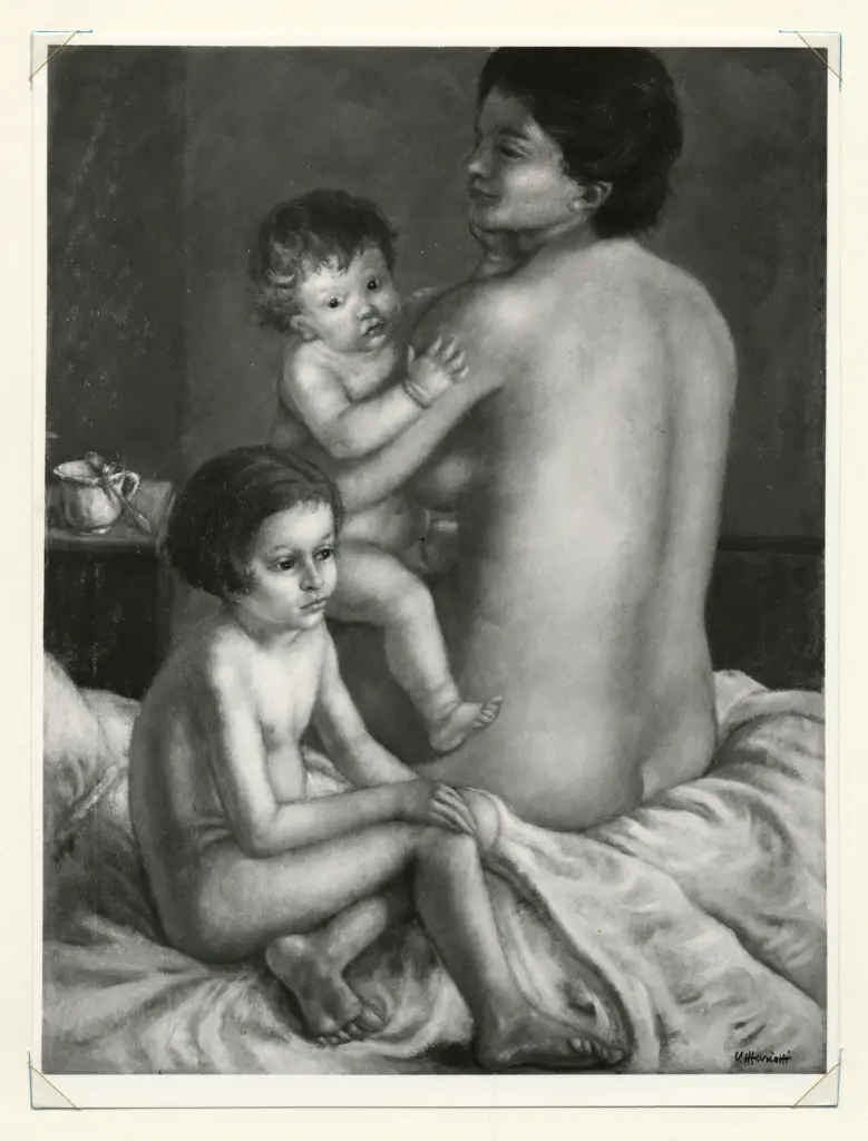 Mariotti, Umberto , Nudo di madre con i figli