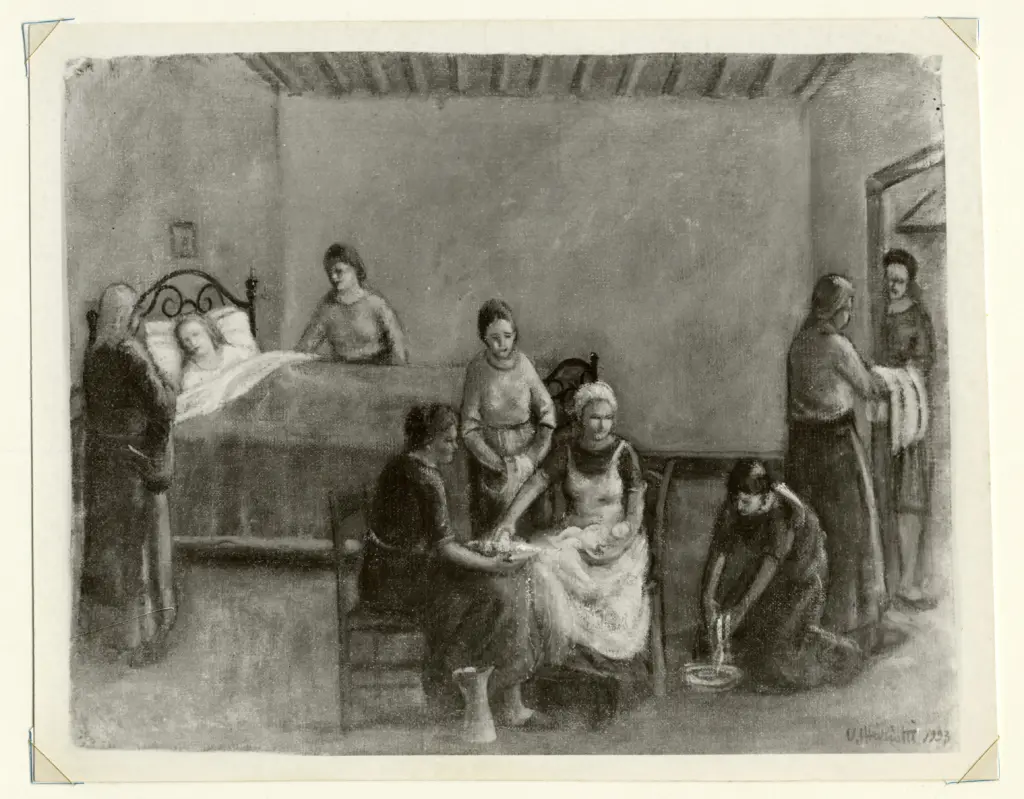 Mariotti, Umberto , Il parto