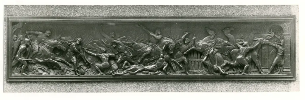 Marochetti, G. , Scena di battaglia: particolare del monumento a Riccardo Cuor di Leone